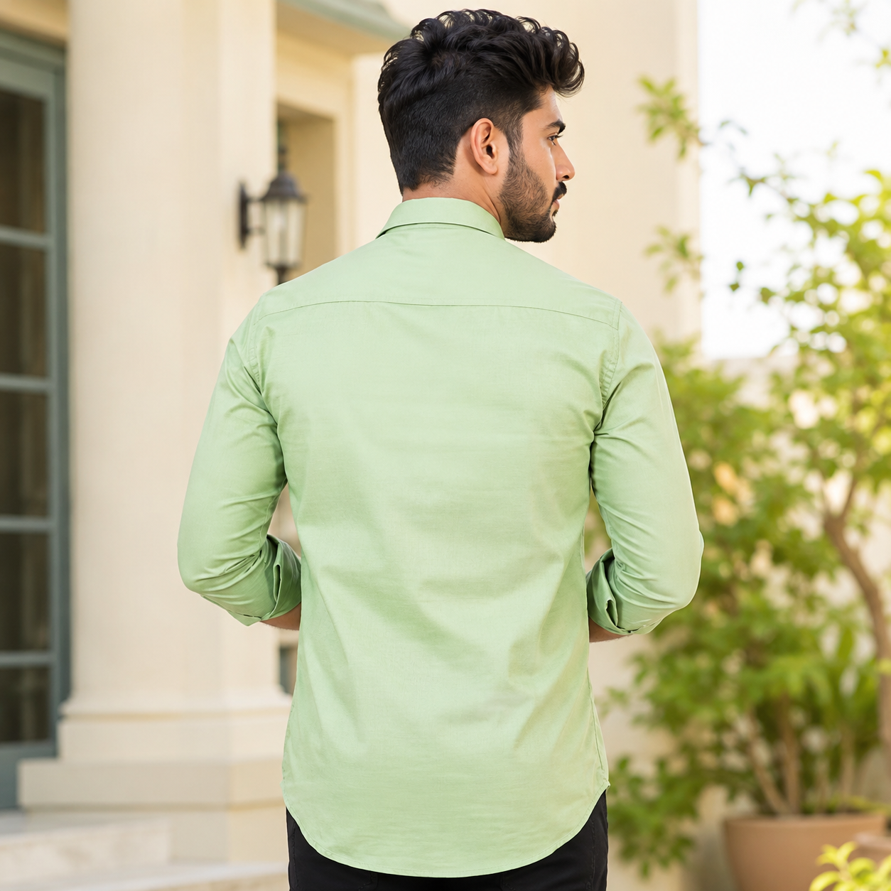 Men’s Premium Solid Cotton Blend Formal Shirts – Pack of 2