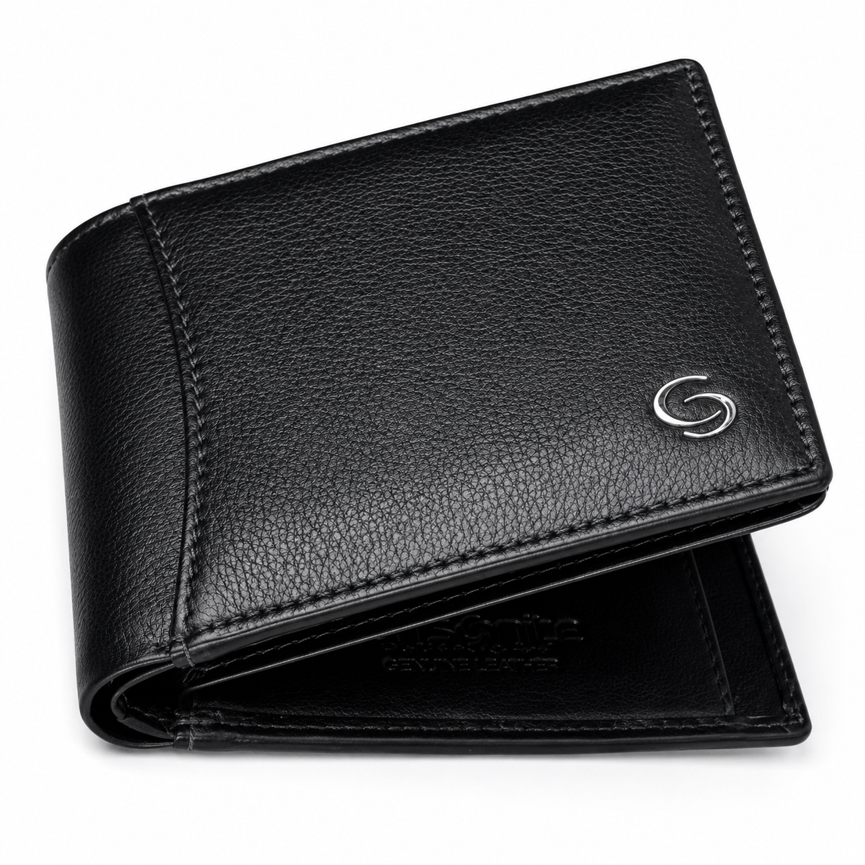 Men’s Premium Brown Genuine Leather Bi-Fold Wallet with RFID Blocking