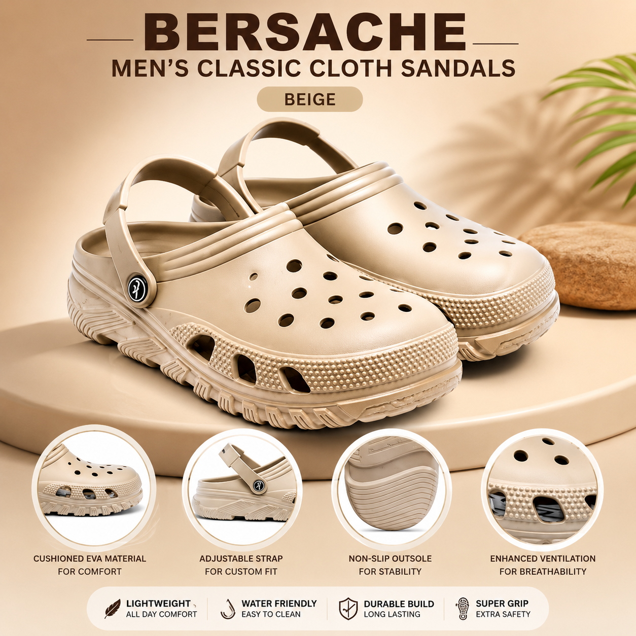 Men’s Ultra Soft Classic Casual Clogs | Lightweight & Comfortable EVA Footwear