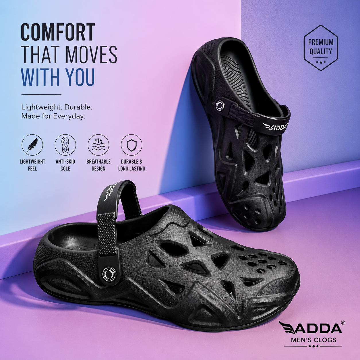 Men’s Lightweight EVA Clogs | Comfortable Anti-Slip Slip-On Sandals