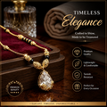 Gold-Plated American Diamond Stone Pendant Mangalsutra for Women