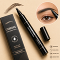 Waterproof Eyebrow Pen – Long Lasting Liquid Brow Pencil | Natural Hair-Like Strokes (Black)