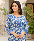 Women's Floral Round No Dupatta Kurta Sets