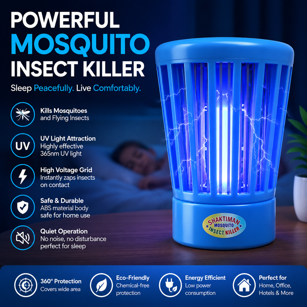Portable Electric Mosquito & Insect Killer Lamp | USB UV Bug Zapper Machine