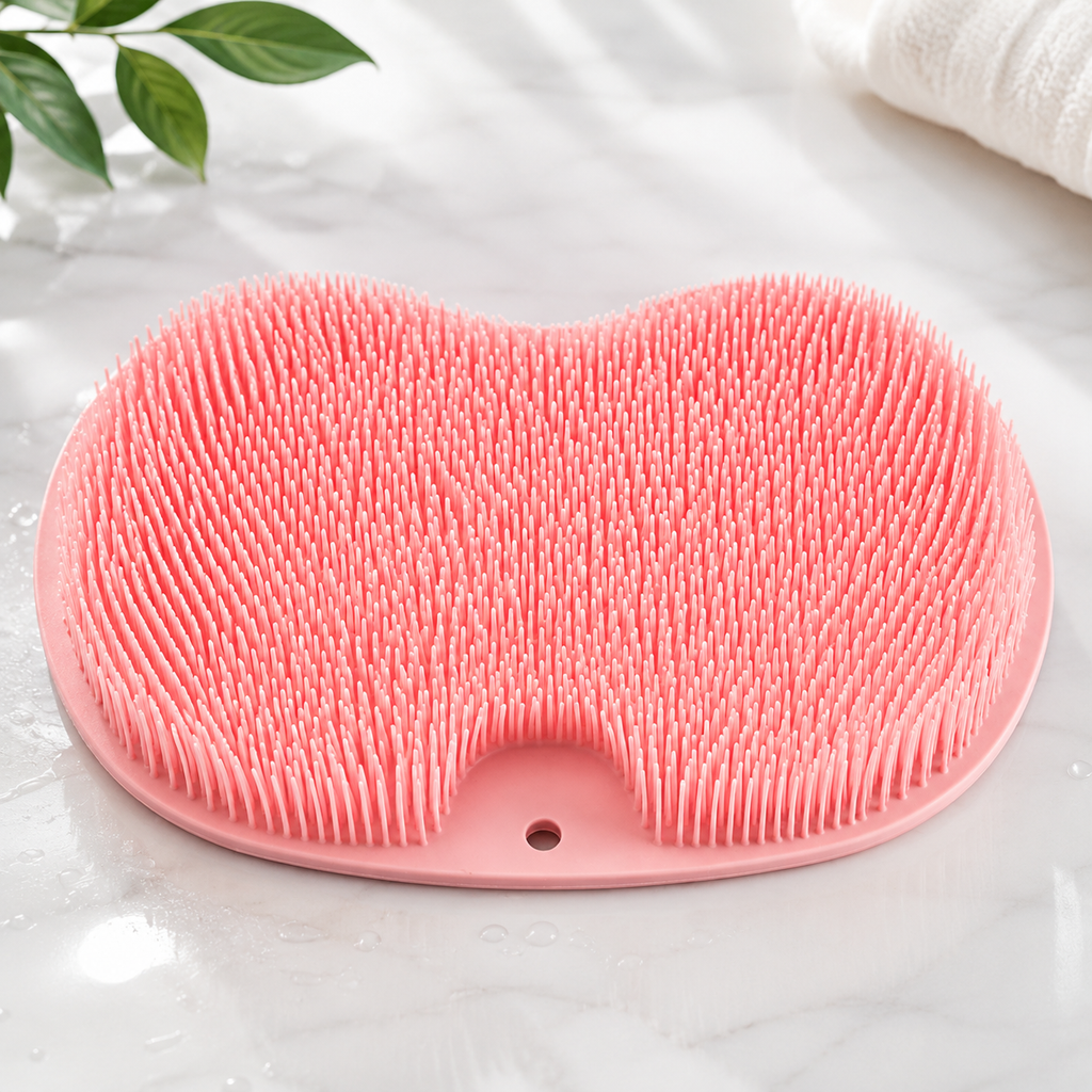 Silicone Body & Foot Scrubber Pad | Multi-Use Exfoliating Bath Brush for Deep Cleansing & Massage