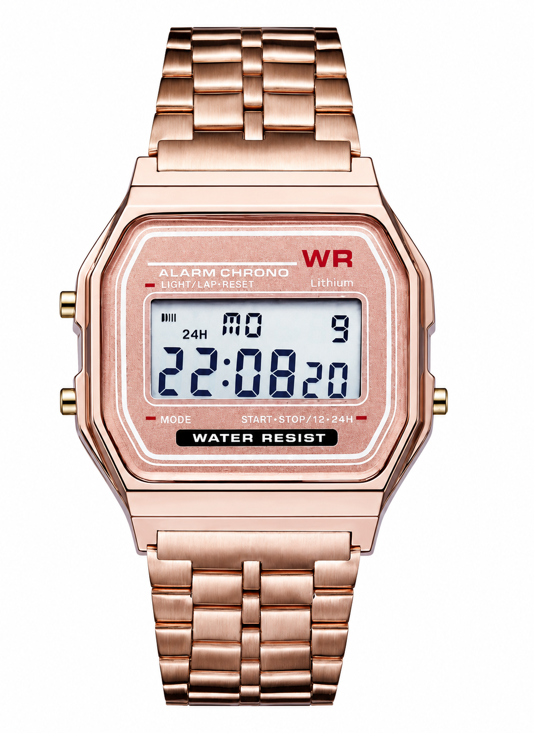 Casio Style Vintage Digital Watch | Unisex Waterproof LED Alarm Watch with Stopwatch & Date Display