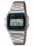Casio Vintage Digital Watch for Men & Women | Stainless Steel Strap | Alarm, Stopwatch & LED Light