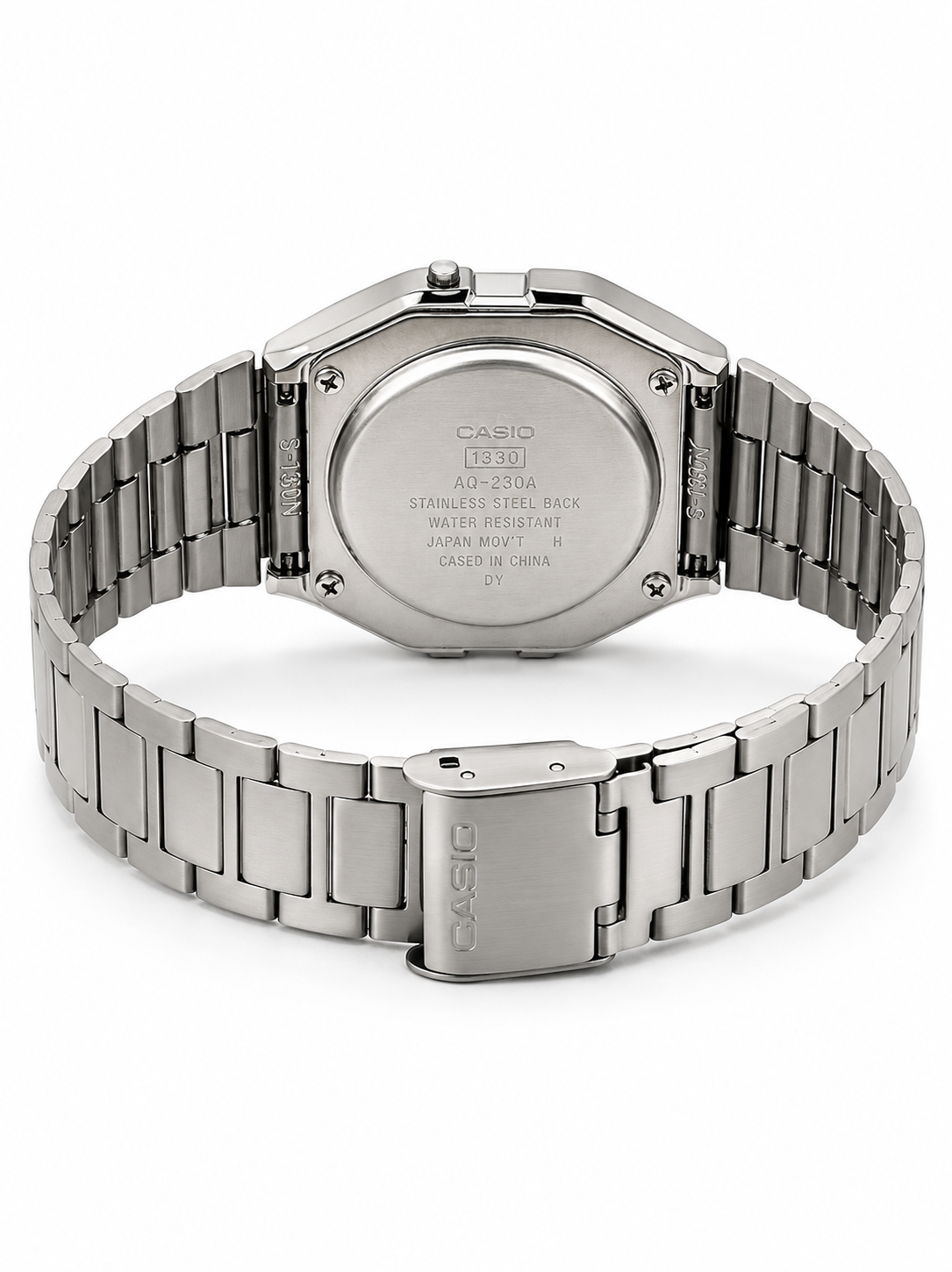 Casio Vintage Digital Watch for Men & Women | Stainless Steel Strap | Alarm, Stopwatch & LED Light