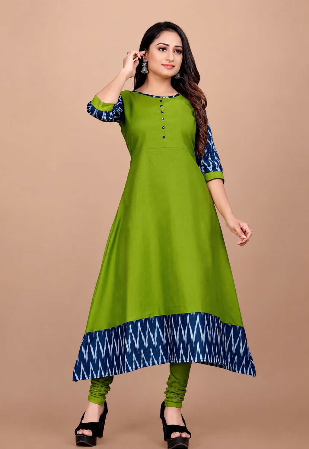 Classic Designer Women's Cotton Gown Dress | Elegant Casual & Party Wear Long Gown for Women
