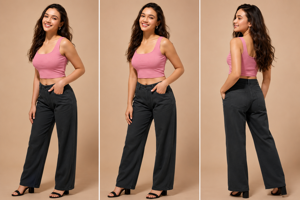 Women's Cotton Blend Solid Crop Top – Peach Pink Casual Sleeveless Top