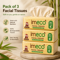 Bamboo Facial Tissues – 600 Pulls, Pack of 3 | Ultra-Soft & Eco-Friendly