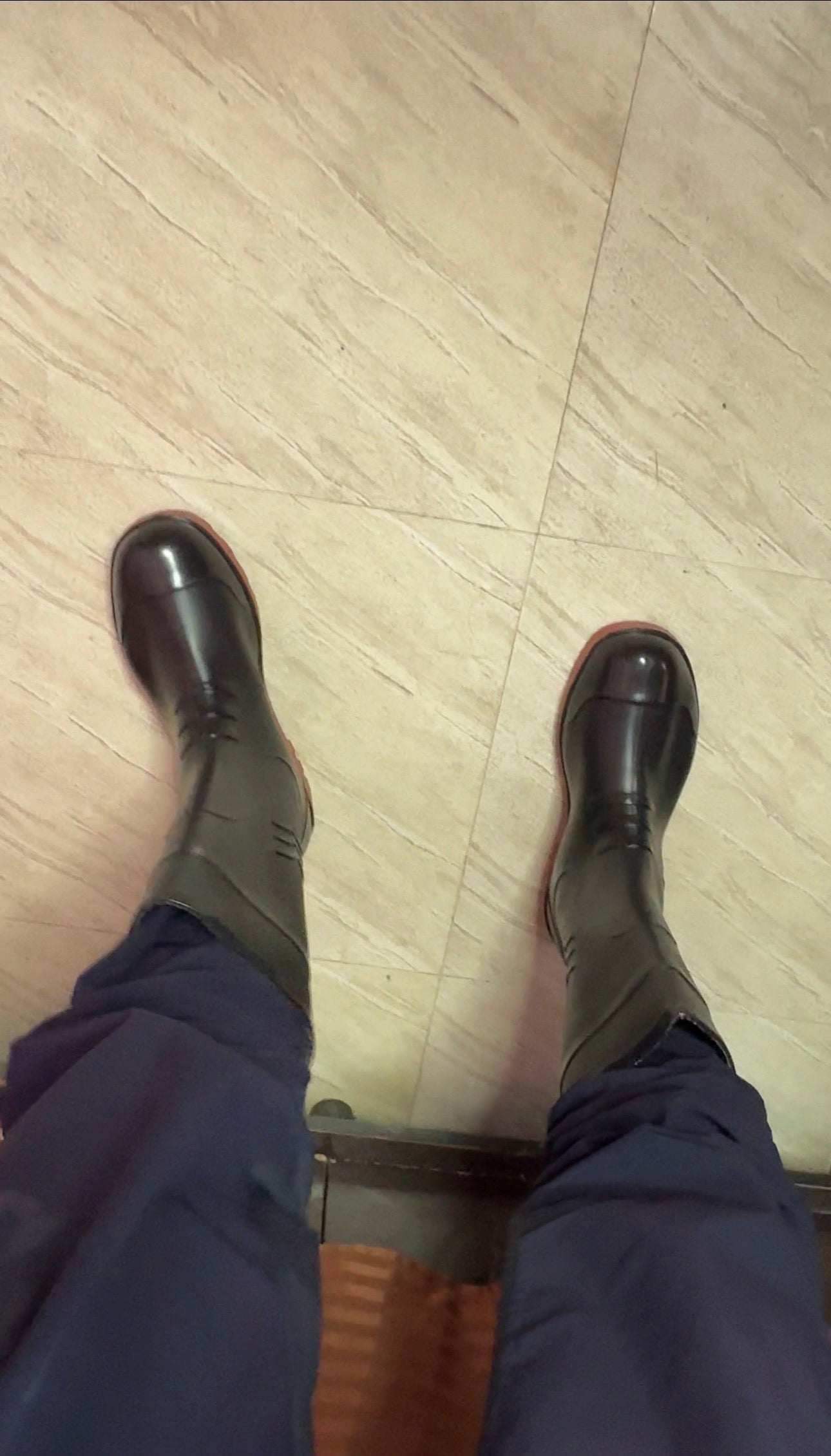 Men's Black PVC Waterproof Rain Boots | Anti-Slip Gumboots
